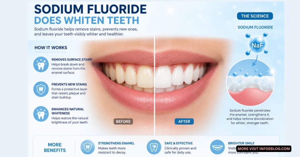 does sodium fluoride whiten teeth