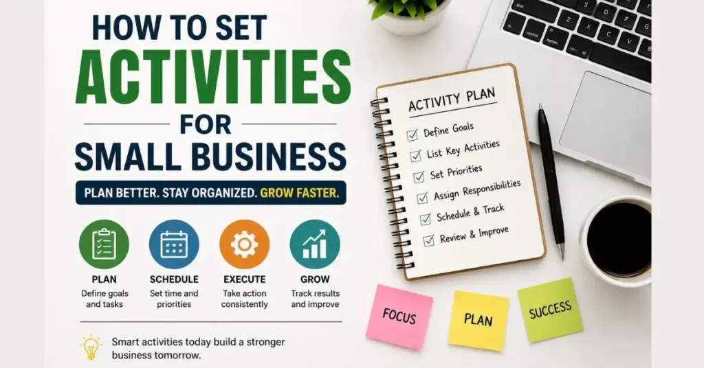 How to set activities small business