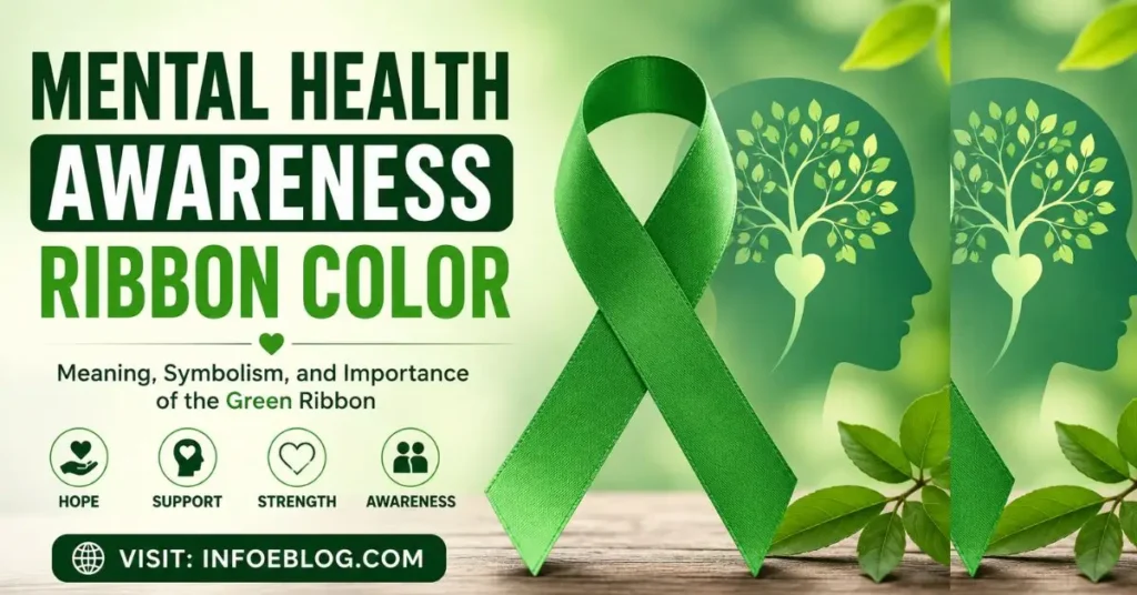 mental health awareness ribbon color