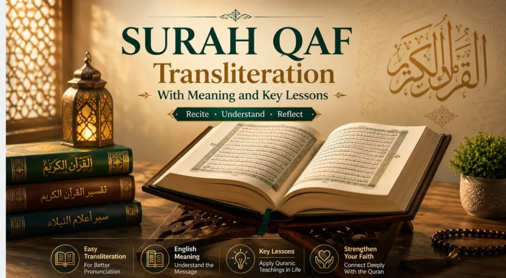 surah qaf transliteration
