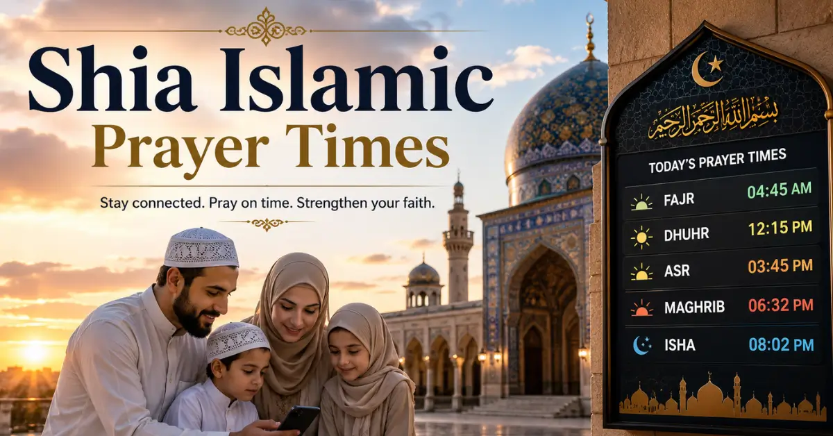 shia islamic prayer times
