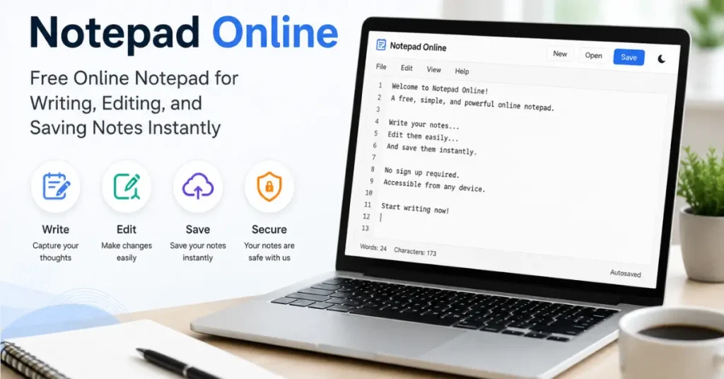 Notepad Online tool