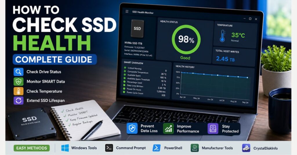 how to check ssd health